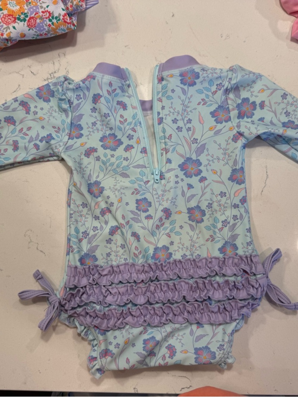 3-6m Ruffle Butts Swim Suit - Picture 2 of 2